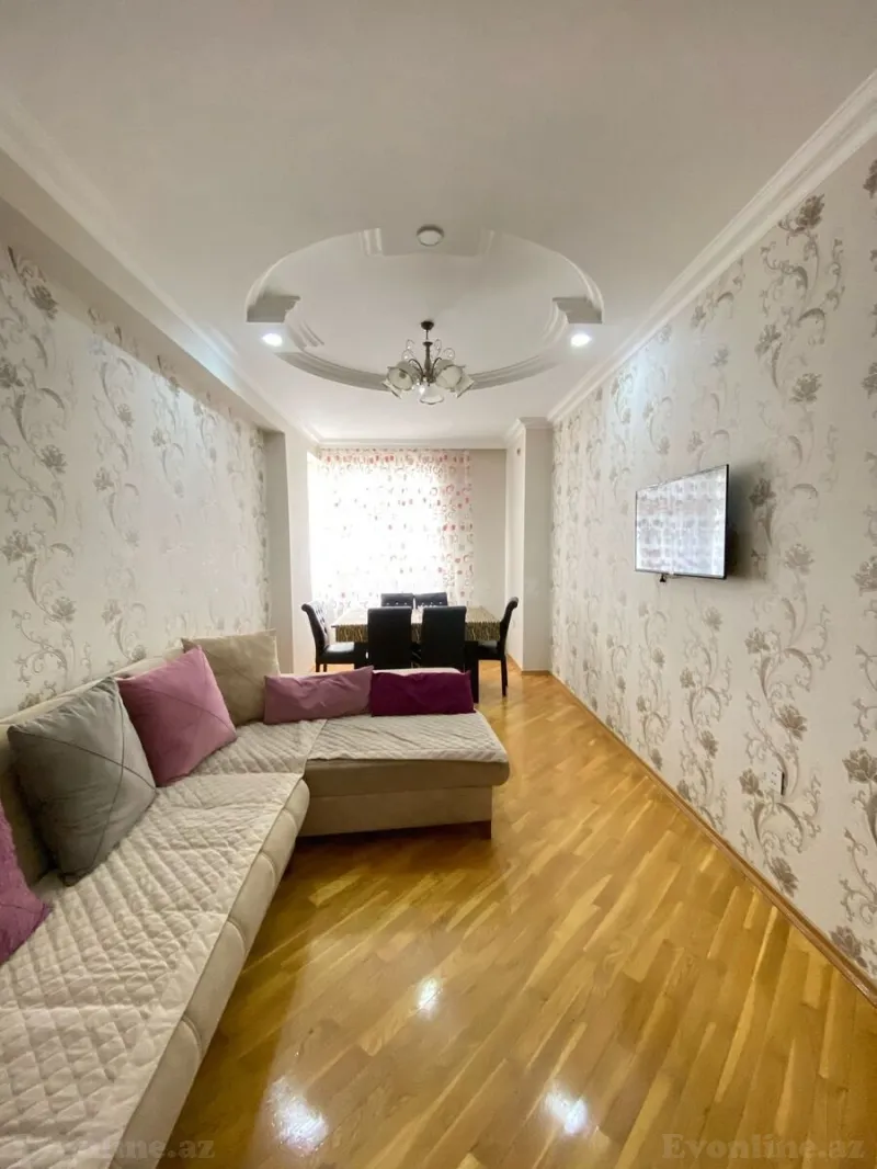 Kirayə verilir 2 otaqlı Mənzil Yeni tikili 90 m² Nəsimi r. - şəkil 17