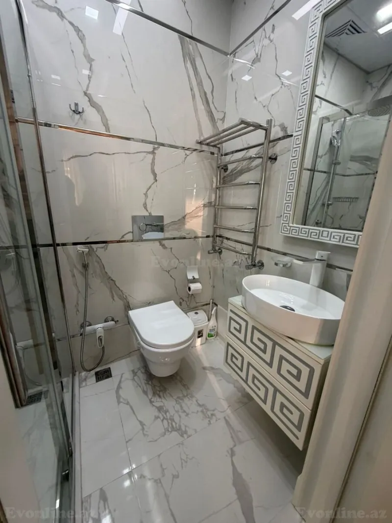 Kirayə verilir 2 otaqlı Mənzil Yeni tikili 100 m² Nəsimi r. - şəkil 9