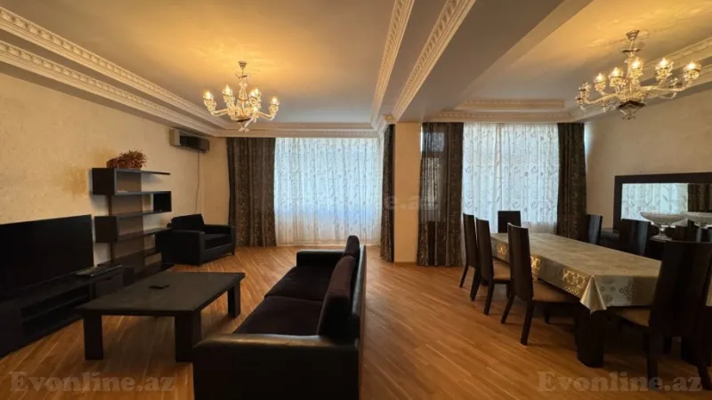 Kirayə verilir 3 otaqlı Mənzil Yeni tikili 170 m² İnşaatçılar m. - şəkil 2