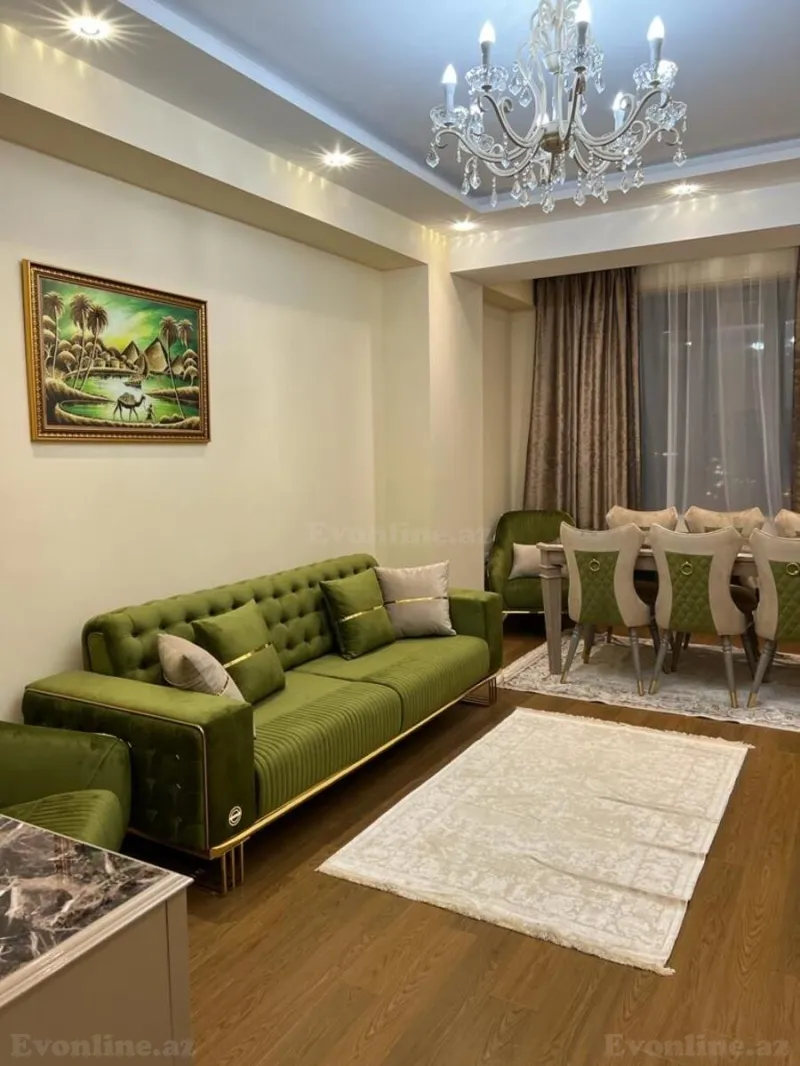 Kirayə verilir 2 otaqlı Mənzil Yeni tikili 100 m² İnşaatçılar m. - şəkil 3