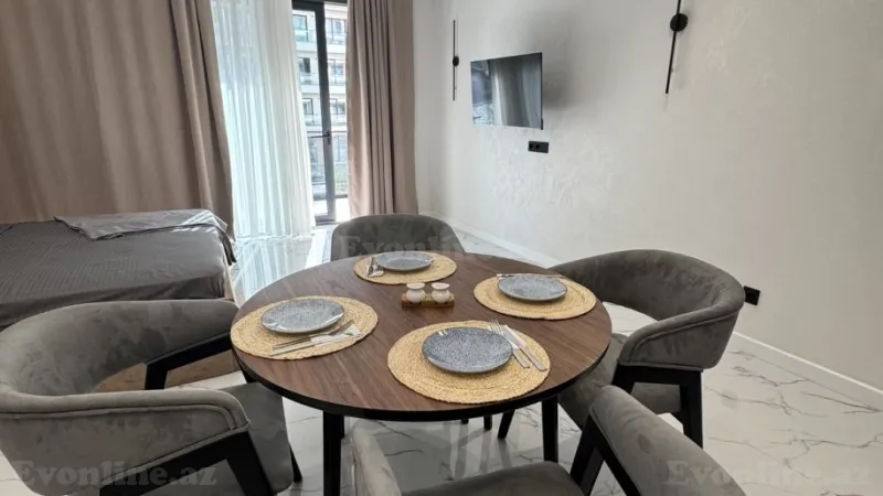 Satılır 1 otaqlı Mənzil Yeni tikili 57 m² Sabunçu r. - şəkil 2