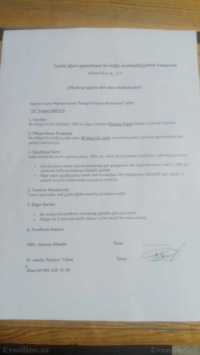 Satılır 1 otaqlı Mənzil Yeni tikili 53 m² Masazır - şəkil 7