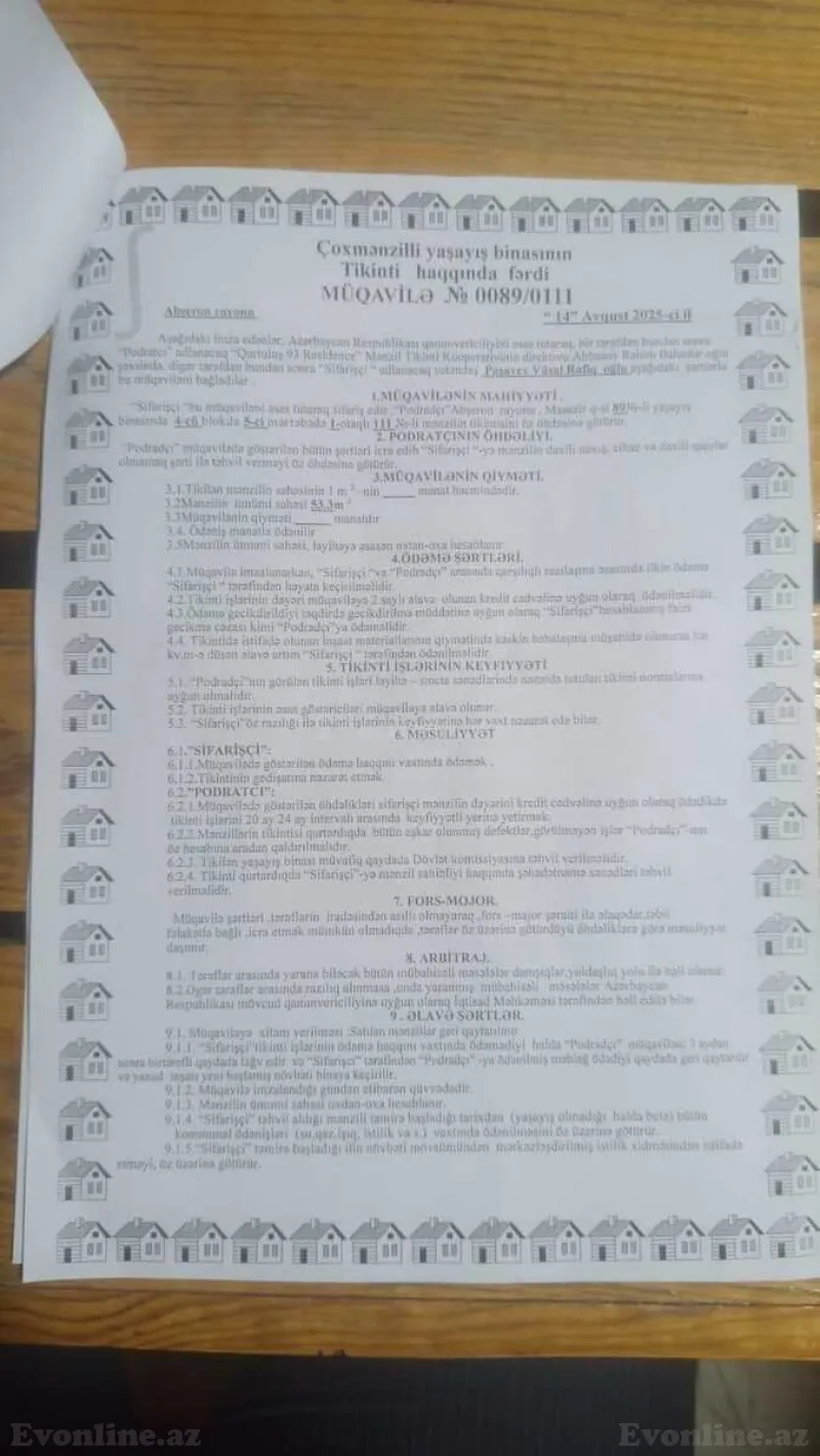 Satılır 1 otaqlı Mənzil Yeni tikili 53 m² Masazır - şəkil 8