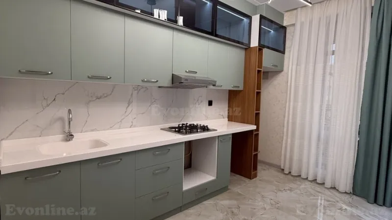 Satılır 2 otaqlı Mənzil Yeni tikili 85 m² Qara Qarayev m. - şəkil 3