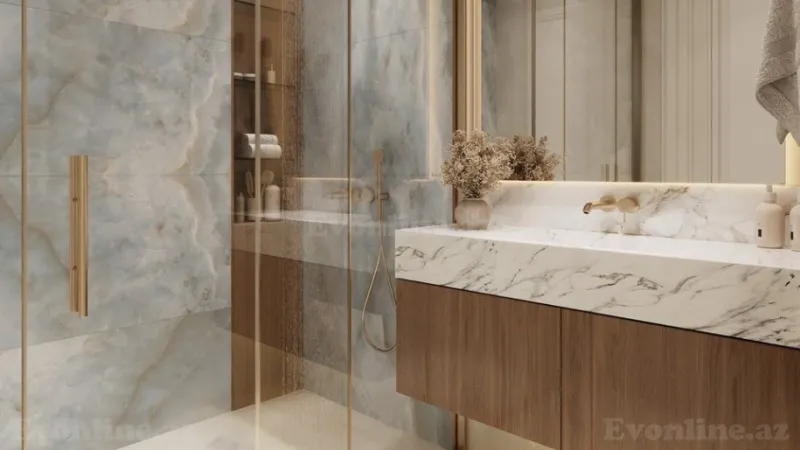 Satılır 3 otaqlı Mənzil Yeni tikili 125 m² İnşaatçılar m. - şəkil 24