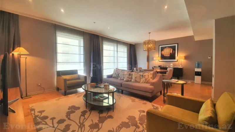 Kirayə verilir 2 otaqlı Mənzil Yeni tikili 120 m² Səbail r. - şəkil 2