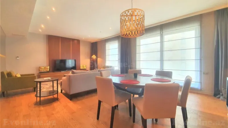 Kirayə verilir 2 otaqlı Mənzil Yeni tikili 120 m² Səbail r. - şəkil 3