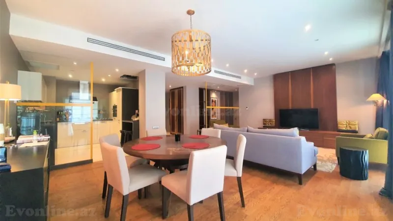 Kirayə verilir 2 otaqlı Mənzil Yeni tikili 120 m² Səbail r. - şəkil 4