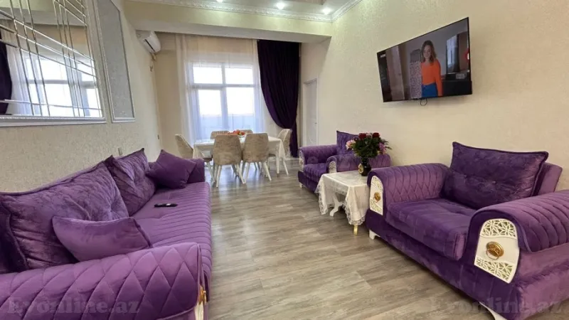 Kirayə verilir 3 otaqlı Mənzil Yeni tikili 75 m² Səbail r. - şəkil 3