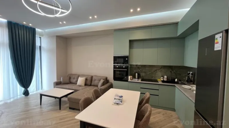 Kirayə verilir 2 otaqlı Mənzil Yeni tikili 80 m² Sabunçu r. - şəkil 2