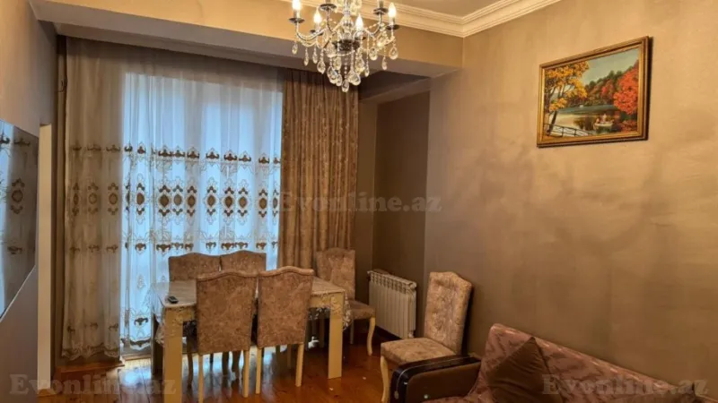 Kirayə verilir 2 otaqlı Mənzil Yeni tikili 80 m² Nərimanov r. - şəkil 2