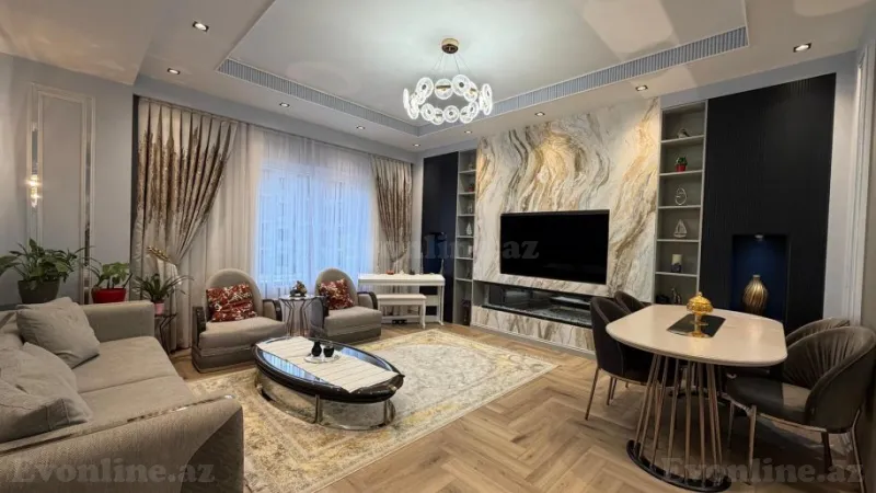 Satılır 4 otaqlı Mənzil Yeni tikili 132 m² Xətai r. - şəkil 2