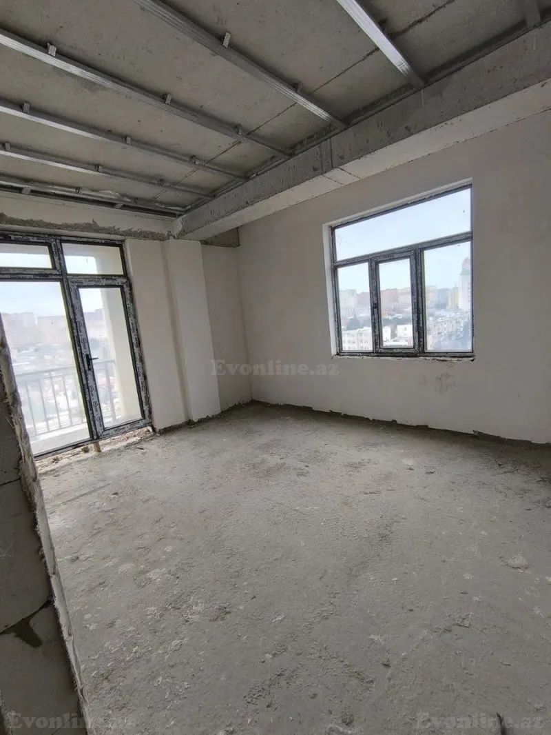 Satılır 3 otaqlı Mənzil Yeni tikili 98 m² İnşaatçılar m. - şəkil 3