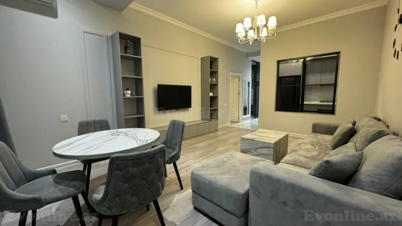 Kirayə verilir 2 otaqlı Mənzil Yeni tikili 80 m² Nəsimi r. - şəkil 3