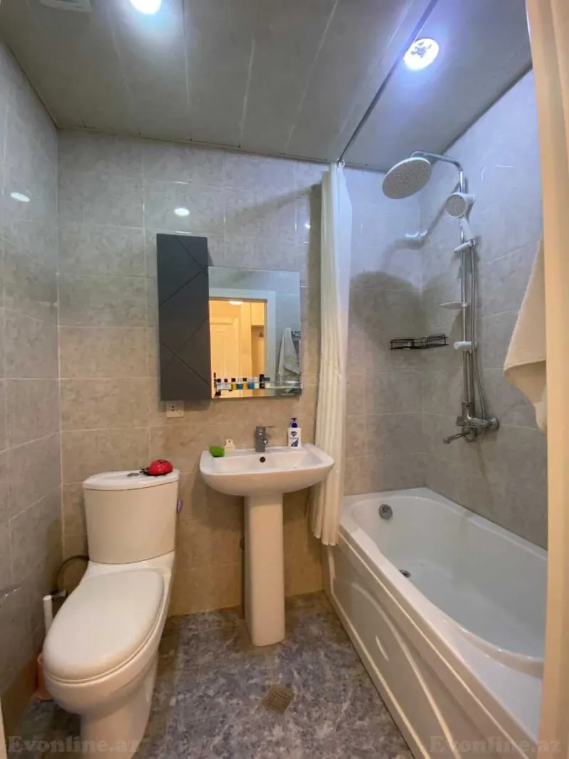 Kirayə verilir 1 otaqlı Mənzil Yeni tikili 45 m² Yasamal - şəkil 7