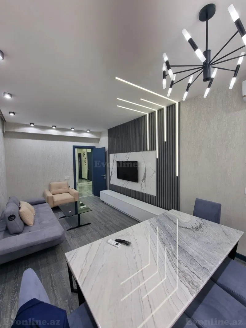 Kirayə verilir 2 otaqlı Mənzil Yeni tikili 80 m² Gənclik m. - şəkil 2