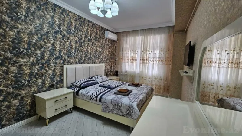 Kirayə verilir 2 otaqlı Mənzil Yeni tikili 80 m² Qara Qarayev m.