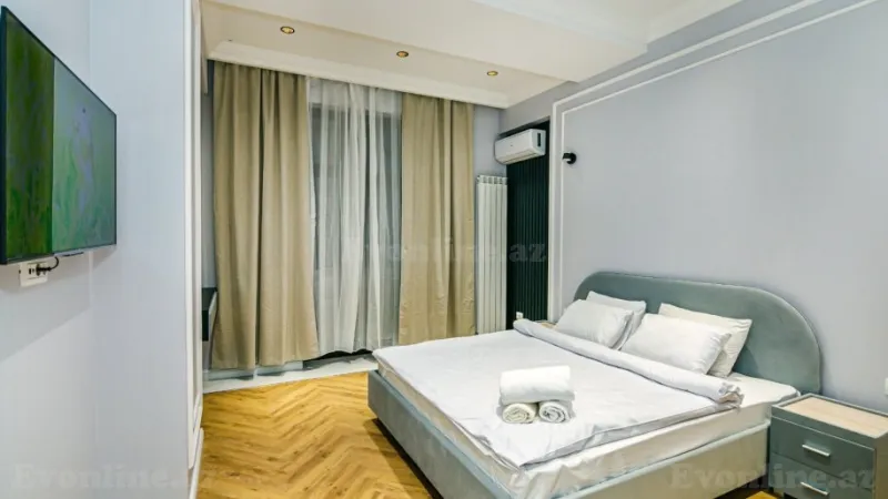 Kirayə verilir 3 otaqlı Mənzil Yeni tikili 150 m² Nəsimi r. - şəkil 8