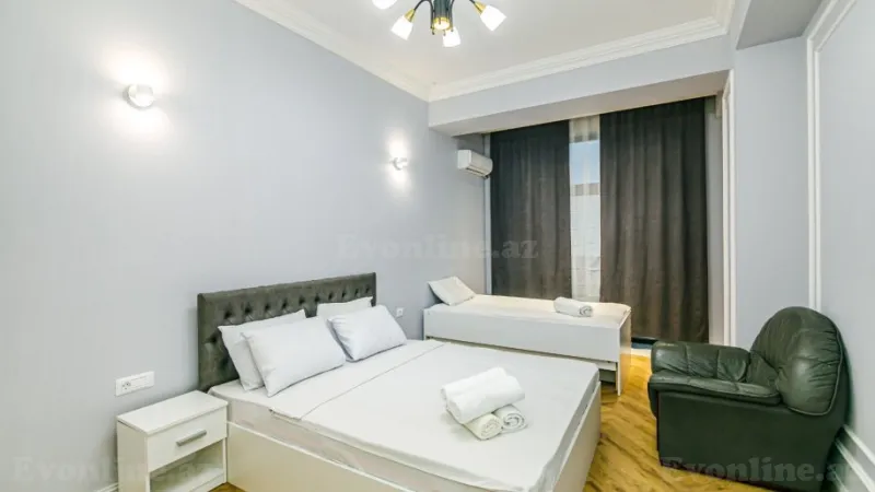 Kirayə verilir 3 otaqlı Mənzil Yeni tikili 150 m² Nəsimi r. - şəkil 10