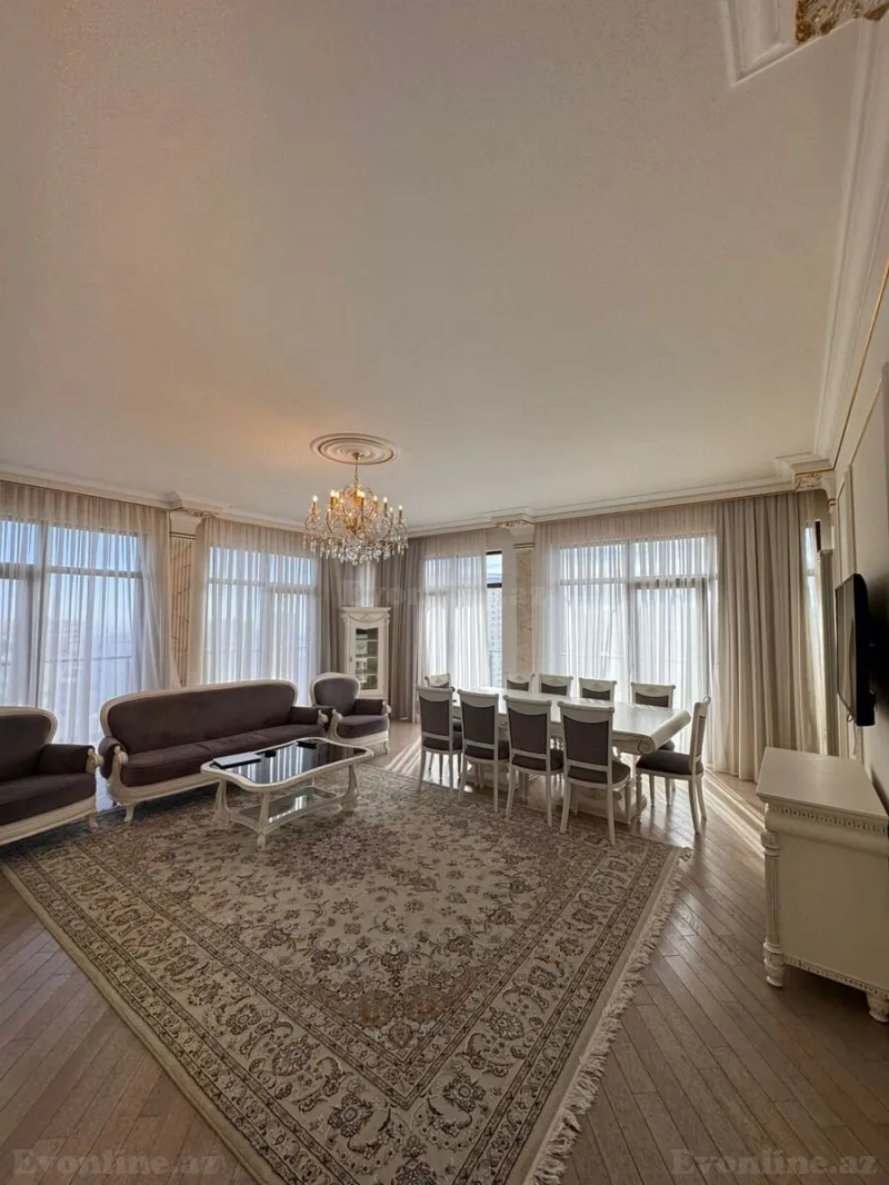 Kirayə verilir 5 otaqlı Mənzil Yeni tikili 210 m² Nizami m. - şəkil 2