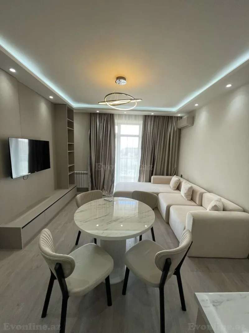 Kirayə verilir 2 otaqlı Mənzil Yeni tikili 68 m² Nərimanov r. - şəkil 2