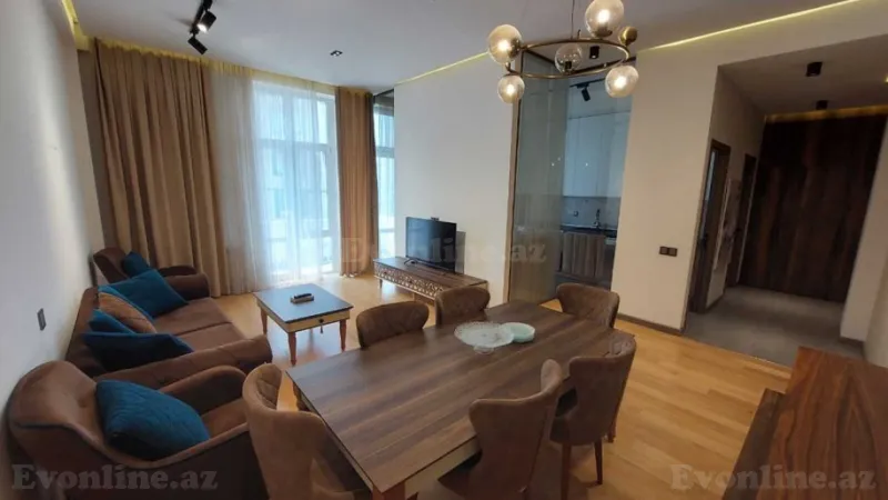 Kirayə verilir 2 otaqlı Mənzil Yeni tikili 80 m² Nizami m. - şəkil 2