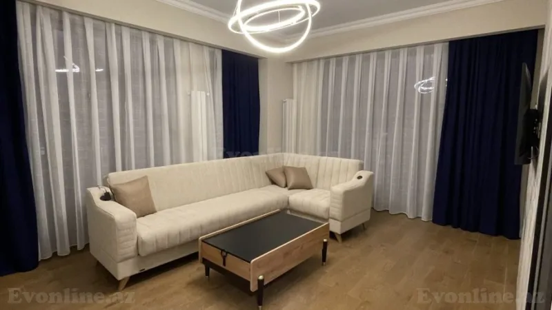 Kirayə verilir 2 otaqlı Mənzil Yeni tikili 70 m² Nərimanov r. - şəkil 2