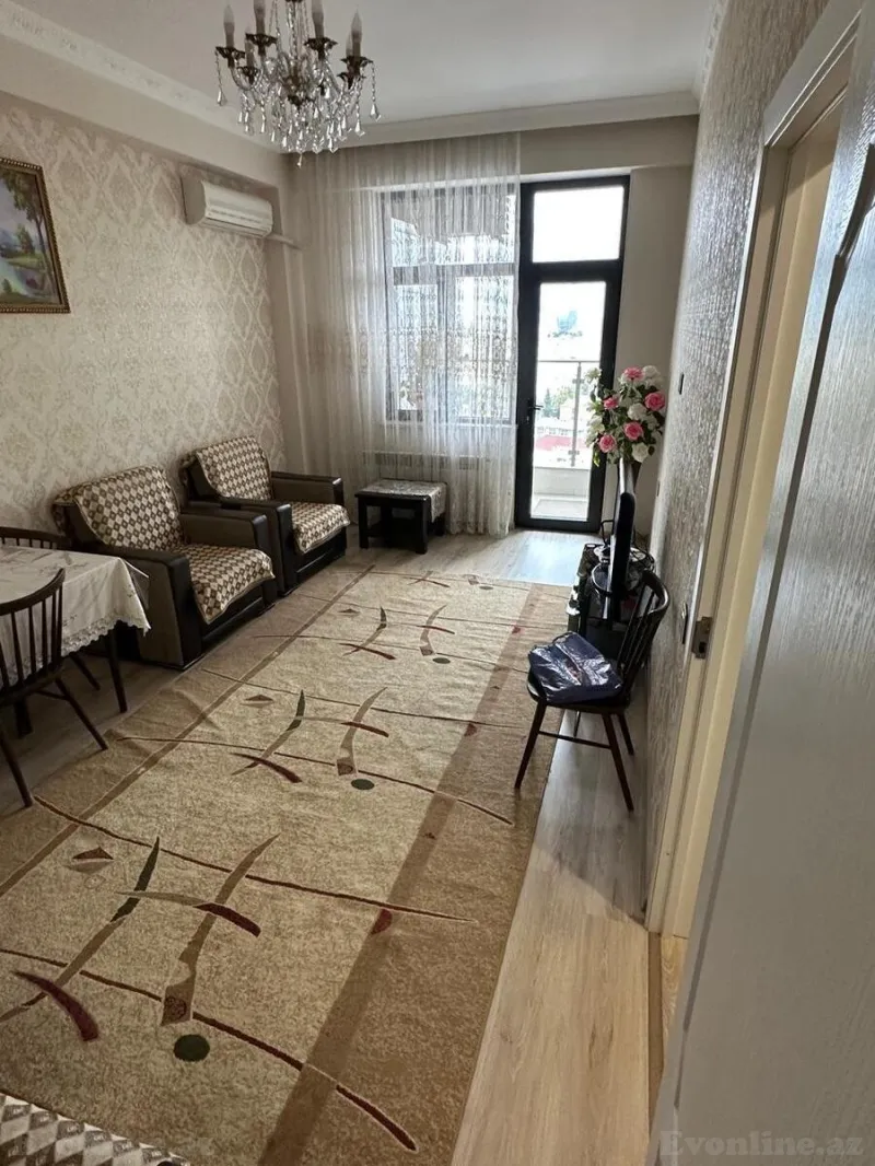 Kirayə verilir 2 otaqlı Mənzil Yeni tikili 55 m² Nərimanov r. - şəkil 2