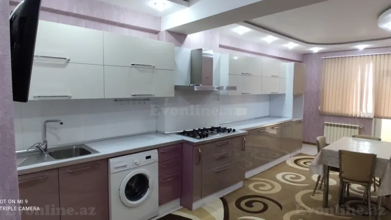 Kirayə verilir 3 otaqlı Mənzil Yeni tikili 160 m² Nərimanov r. - şəkil 8
