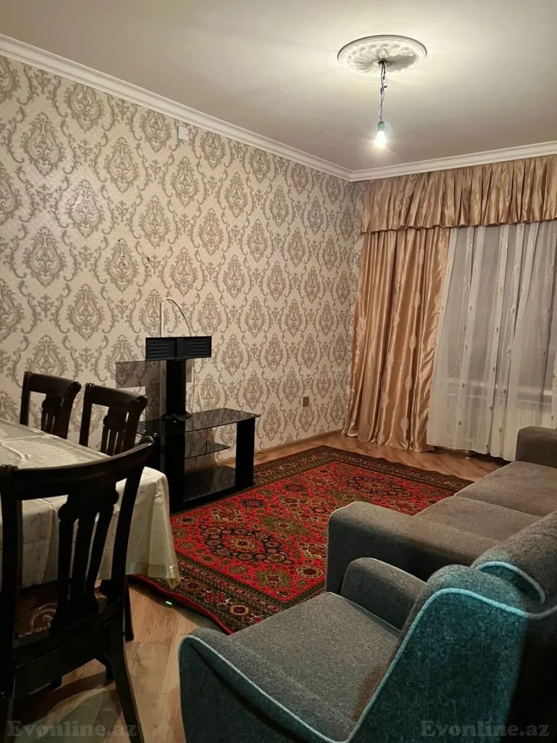 Kirayə verilir 2 otaqlı Mənzil Köhnə tikili 56 m² 9-cu mikrorayon - şəkil 2