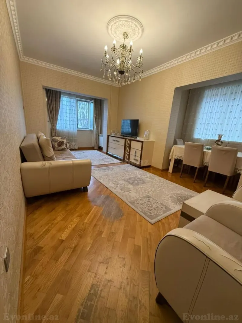 Satılır 3 otaqlı Mənzil Yeni tikili 90 m² Nəsimi m. - şəkil 2