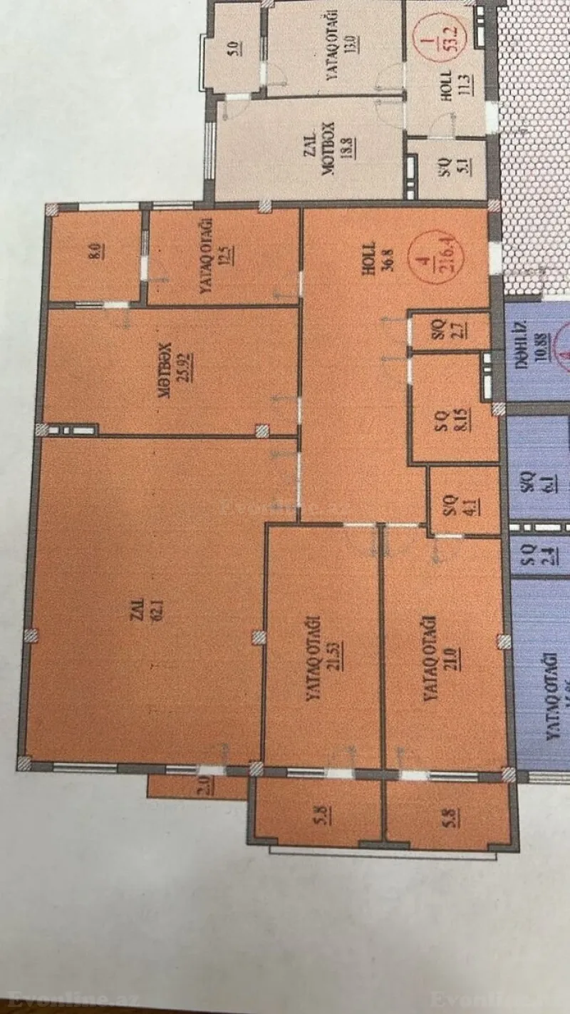 Satılır 4 otaqlı Mənzil Yeni tikili 217 m² Nəriman Nərimanov m.