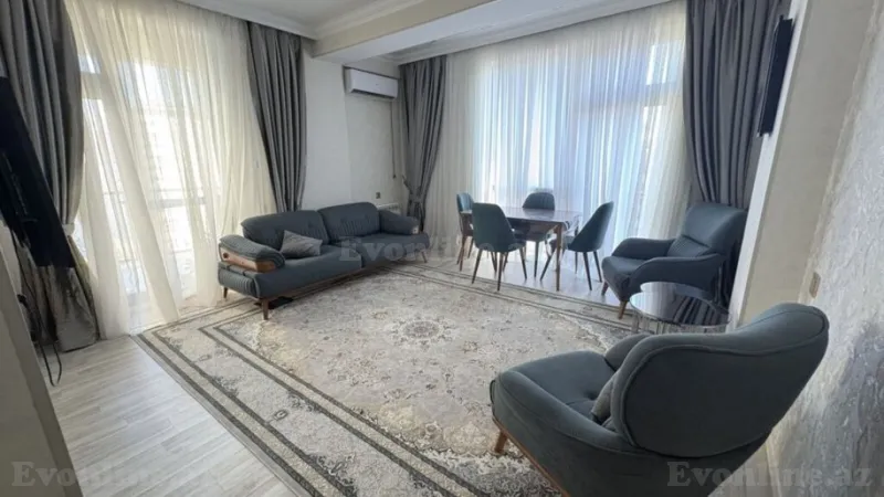 Kirayə verilir 3 otaqlı Mənzil Yeni tikili 120 m² Nərimanov r.