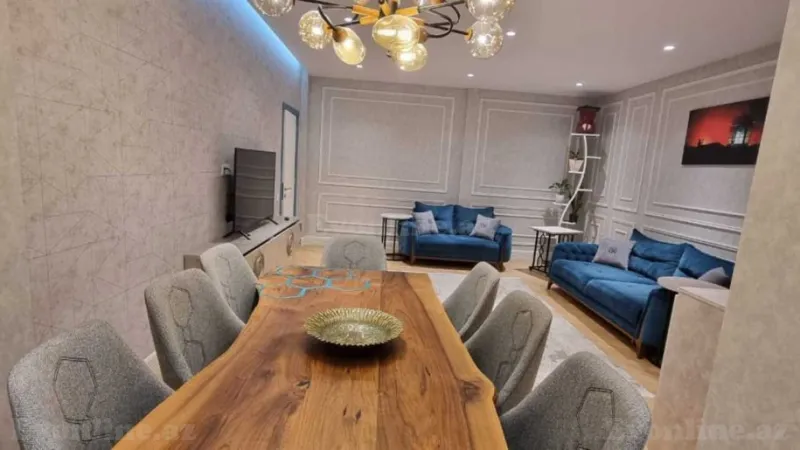 Satılır 3 otaqlı Mənzil Yeni tikili 120 m² İnşaatçılar m. - şəkil 2