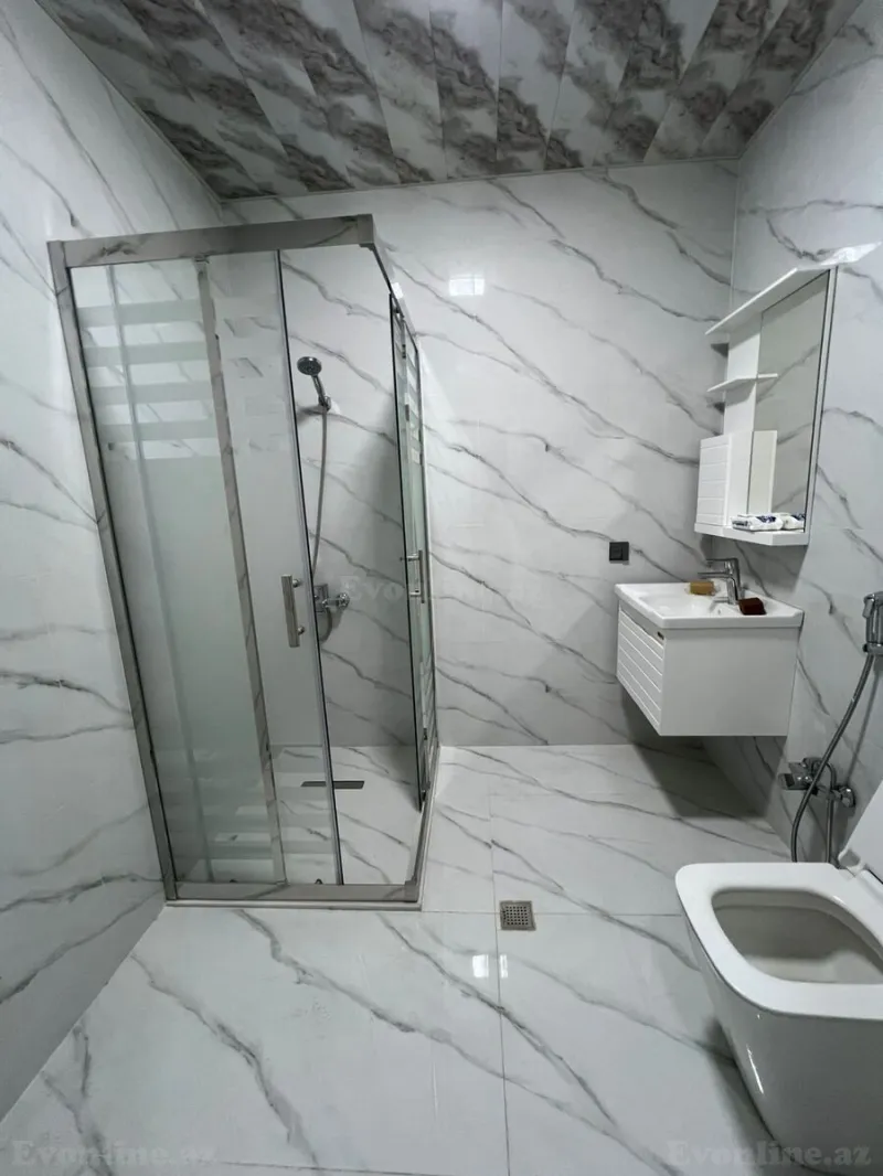 Kirayə verilir 2 otaqlı Mənzil Yeni tikili 80 m² Nəsimi r. - şəkil 16