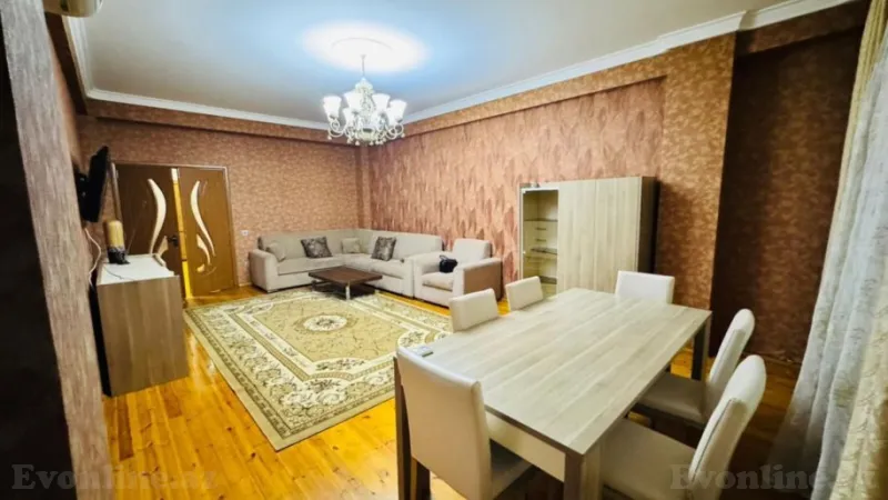 Kirayə verilir 3 otaqlı Mənzil Yeni tikili 130 m² İnşaatçılar m. - şəkil 2