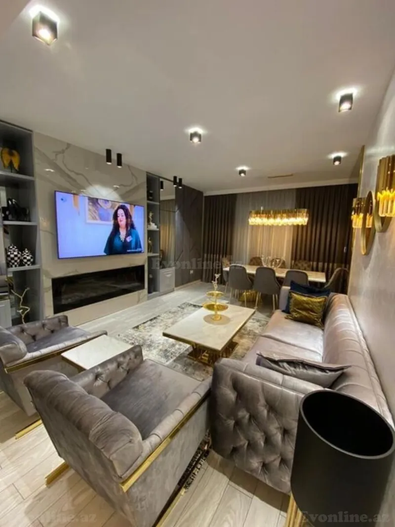 Kirayə verilir 3 otaqlı Mənzil Yeni tikili 132 m² Nəsimi r. - şəkil 8