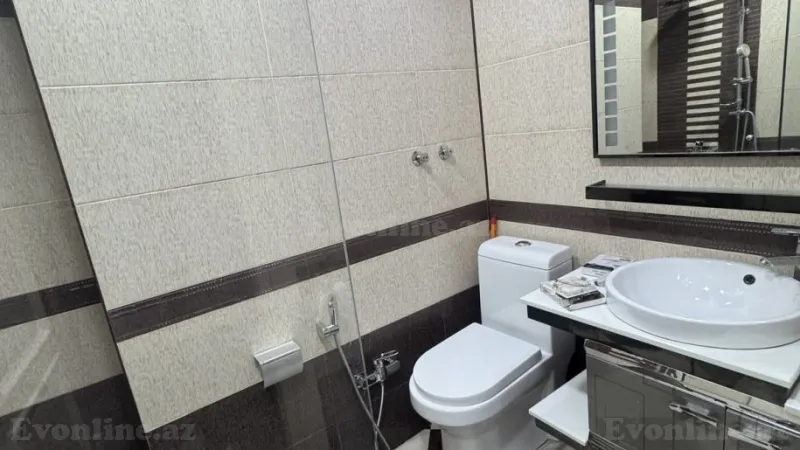 Kirayə verilir 2 otaqlı Mənzil Yeni tikili 60 m² Nəsimi r. - şəkil 8