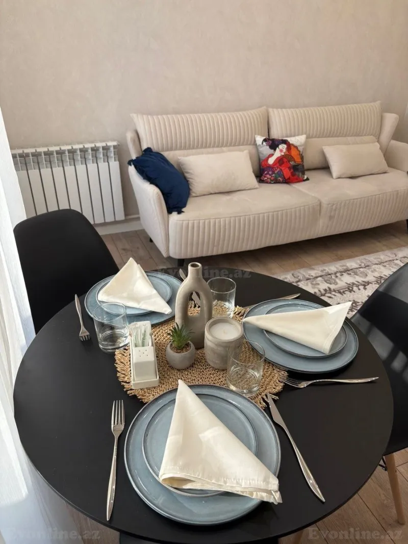 Kirayə verilir 2 otaqlı Mənzil Yeni tikili 50 m² Nəsimi r. - şəkil 3