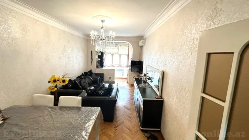 Satılır 3 otaqlı Mənzil Yeni tikili 65 m² Qara Qarayev m. - şəkil 2