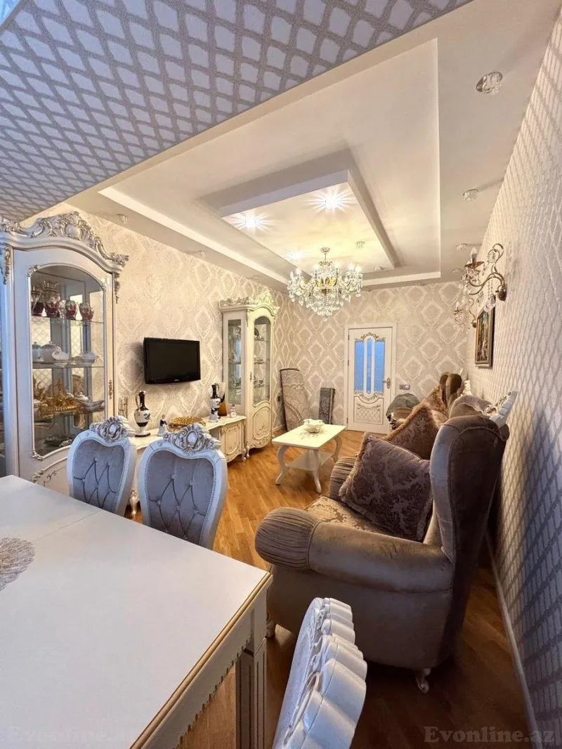 Satılır 3 otaqlı Mənzil Yeni tikili 90 m² Həzi Aslanov m. - şəkil 2