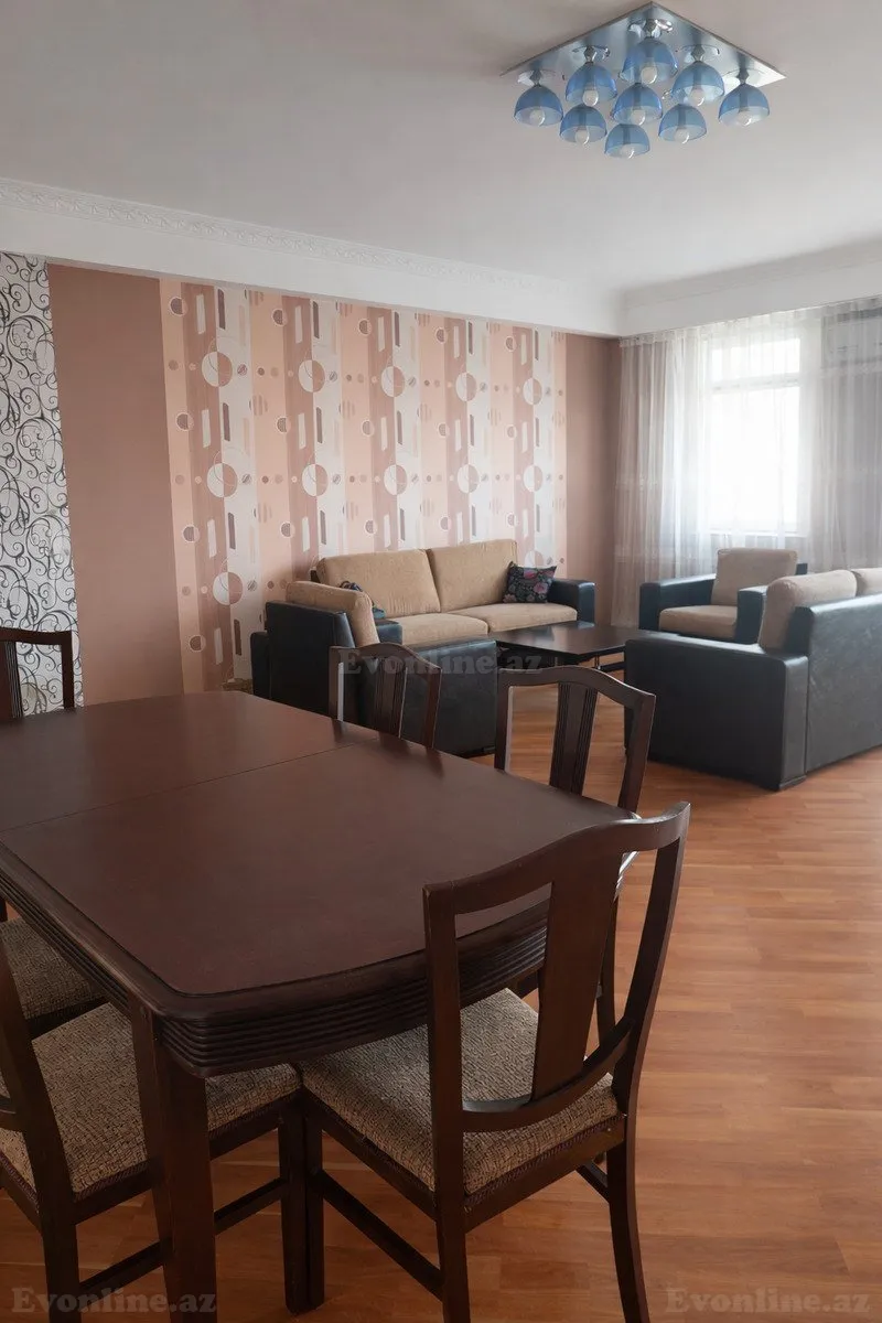 Kirayə verilir 3 otaqlı Mənzil Yeni tikili 130 m² Həzi Aslanov m. - şəkil 2
