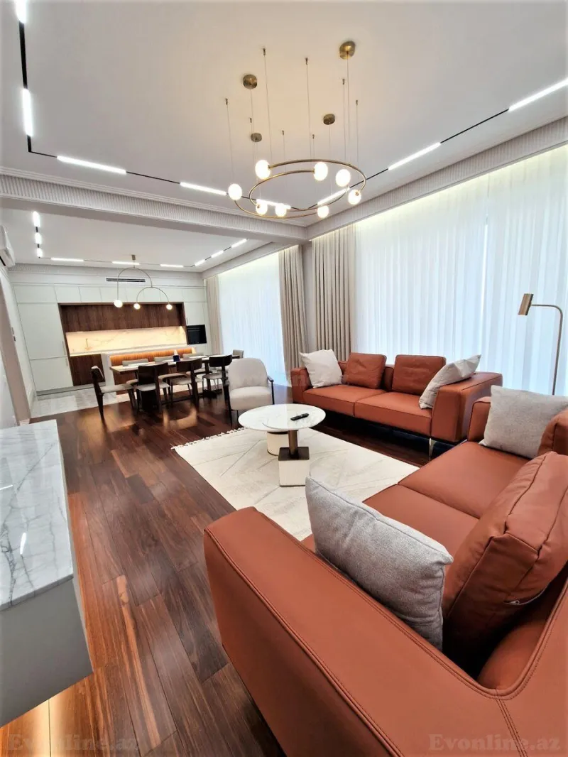 Kirayə verilir 3 otaqlı Mənzil Yeni tikili 160 m² Xətai r. - şəkil 2