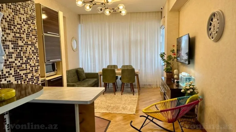 Satılır 2 otaqlı Mənzil Yeni tikili 58 m² Həzi Aslanov m. - şəkil 5