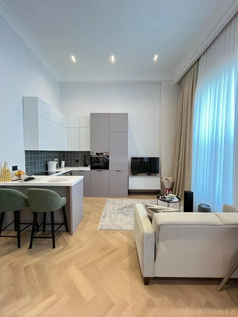 Satılır 1 otaqlı Mənzil Yeni tikili 41 m² Xətai r. - şəkil 2