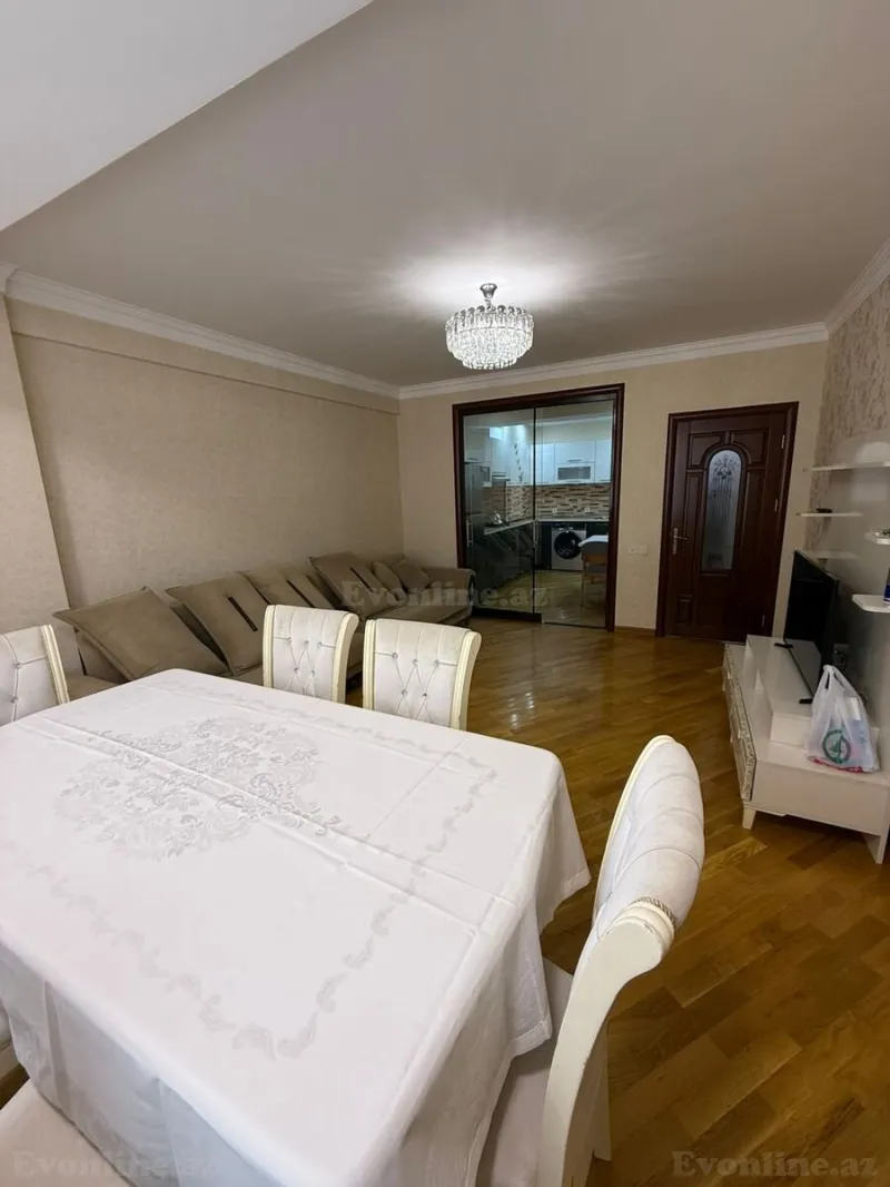 Kirayə verilir 2 otaqlı Mənzil Yeni tikili 80 m² Qara Qarayev m. - şəkil 2