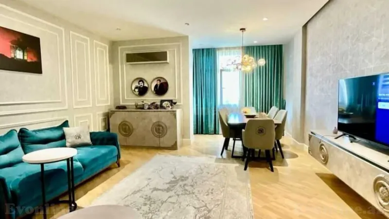 Satılır 3 otaqlı Mənzil Yeni tikili 110 m² İnşaatçılar m. - şəkil 2