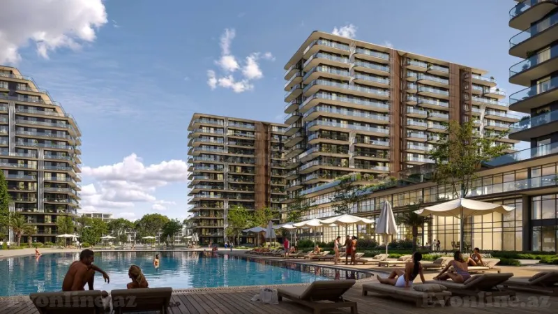 Satılır 1 otaqlı Mənzil Yeni tikili 35.2 m² Sabunçu r. - şəkil 2