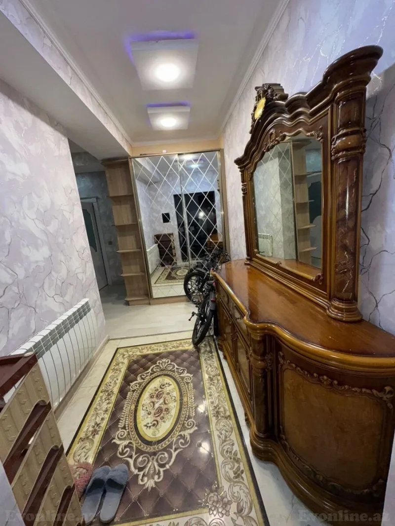 Kirayə verilir 4 otaqlı Mənzil Yeni tikili 130 m² Nəsimi m. - şəkil 2