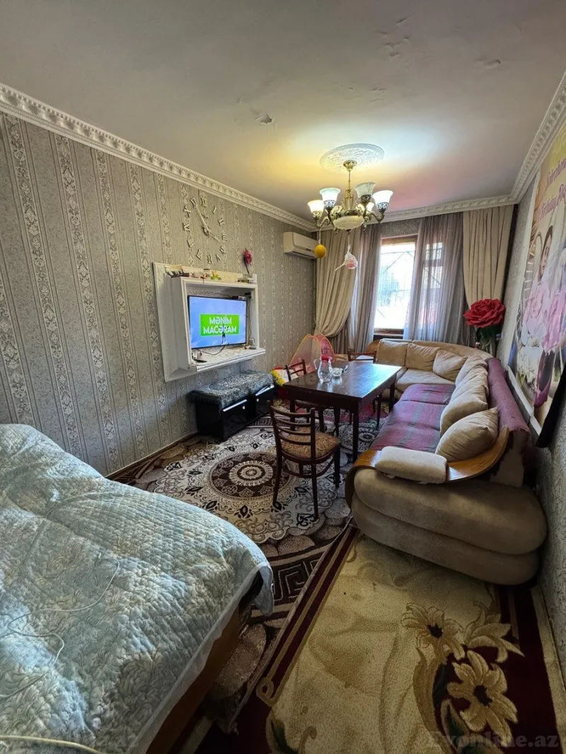 Satılır 3 otaqlı Mənzil Köhnə tikili 65 m² Əhmədli m. - şəkil 2